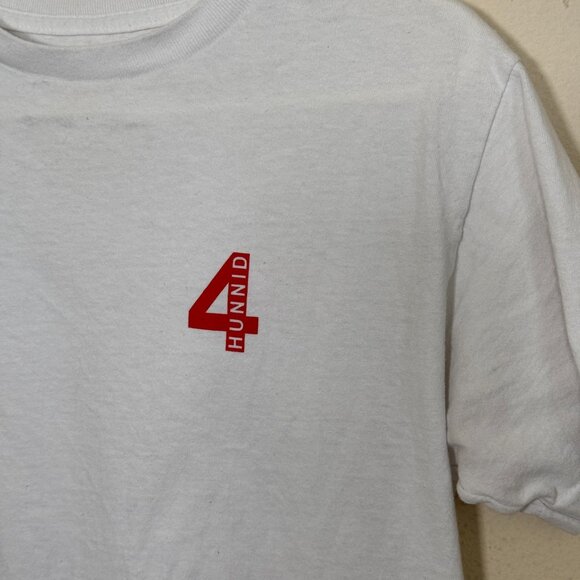4 Hunnid Shirt Mens Black Short Sleeve No Stress, One Boo Big Logo Graphic Small - Picture 2 of 5